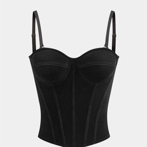 Elegant Black Corset Top